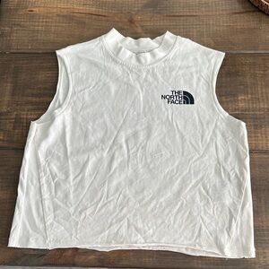 The North Face Women's White Logo Cropped Tank